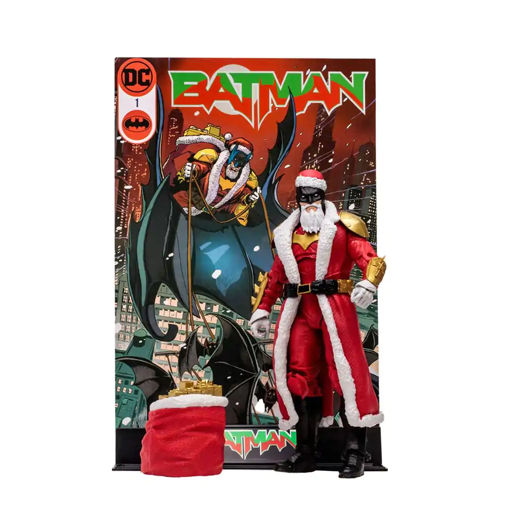 DC Multiverse Actionfigur Bat Santa (Red Variant) (Gold Label) 18 cm Produktfoto