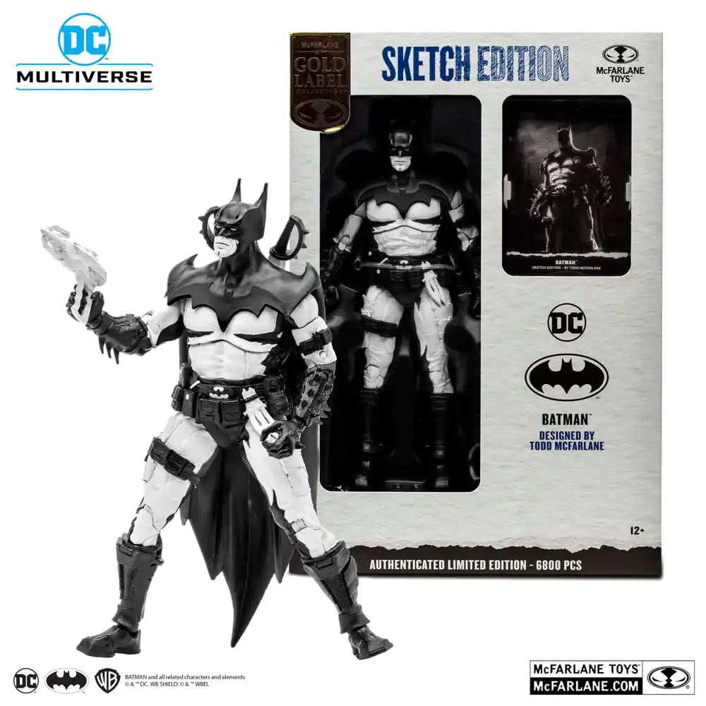 DC Multiverse Actionfigur Batman by Todd McFarlane Sketch Edition (Gold Label) 18 cm termékfotó