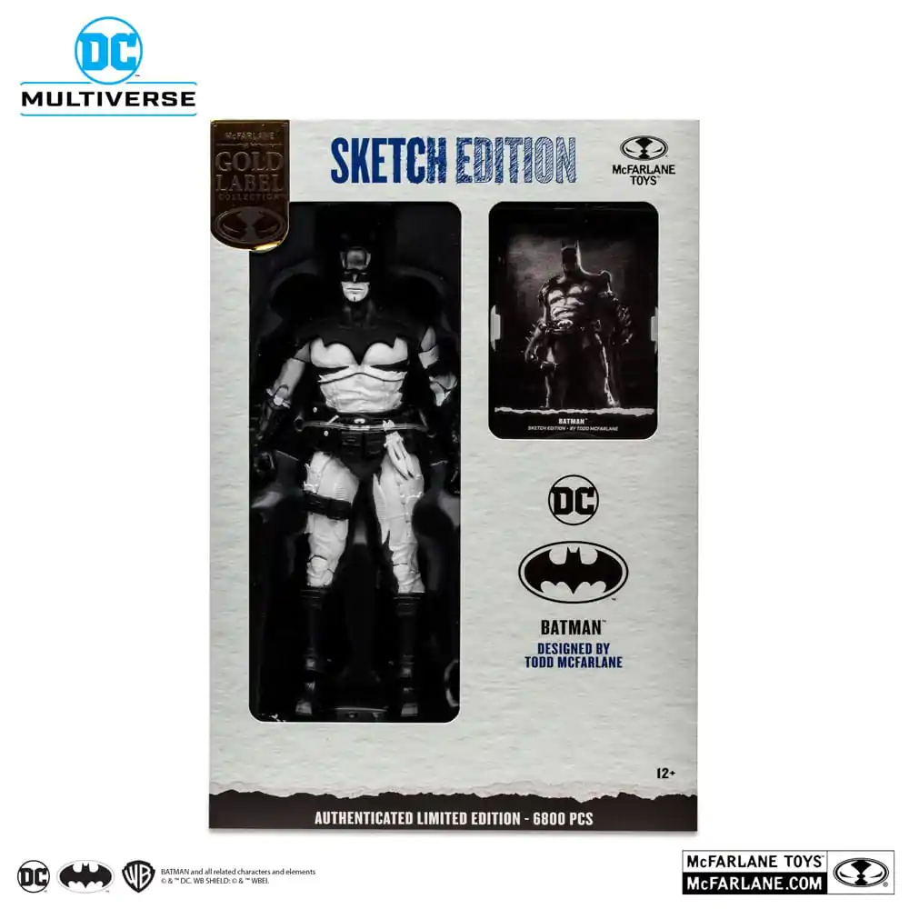 DC Multiverse Actionfigur Batman by Todd McFarlane Sketch Edition (Gold Label) 18 cm termékfotó