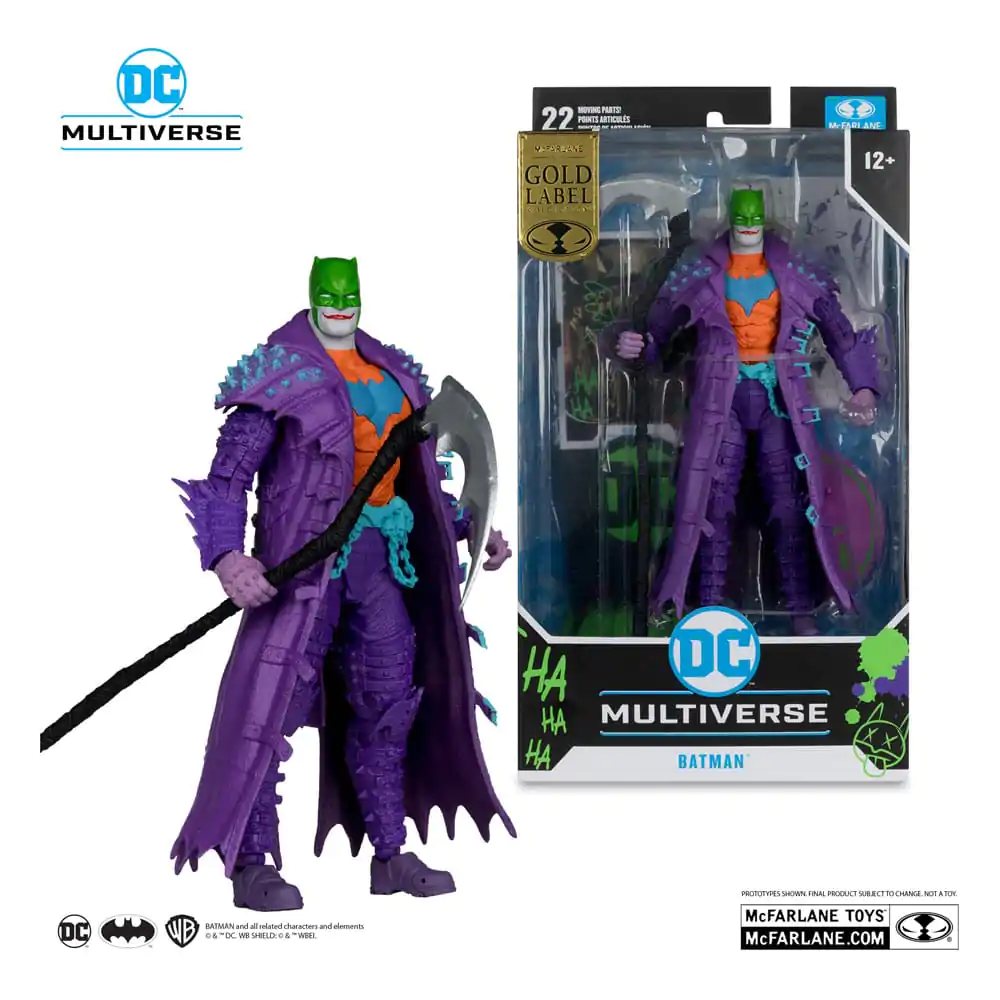 DC Multiverse Action Figur Batman (Dark Nights: Death Metal) Jokerized (Gold Label) 18 cm Produktfoto