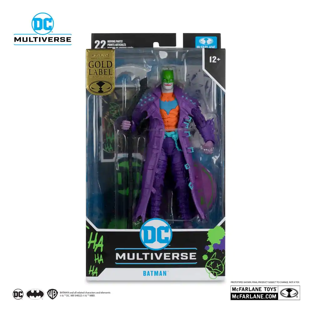 DC Multiverse Action Figur Batman (Dark Nights: Death Metal) Jokerized (Gold Label) 18 cm Produktfoto