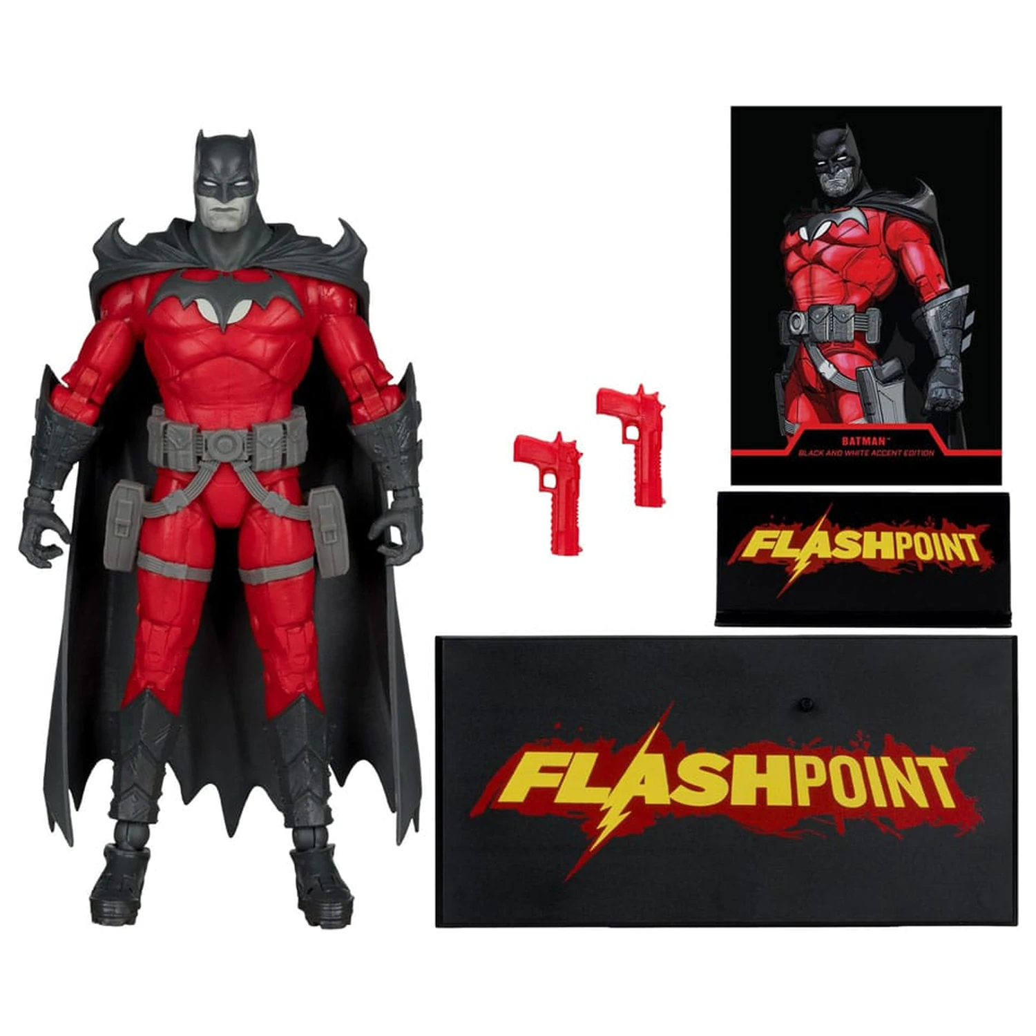 DC Multiverse Action-Figur Batman (Flashpoint) (Black & White Accent Edition) (Gold Label) 18 cm Produktfoto