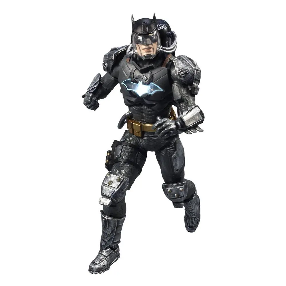 DC Multiverse Actionfigur Batman Hazmat Suit Gold Label Light Up Batman Symbol 18 cm Produktfoto