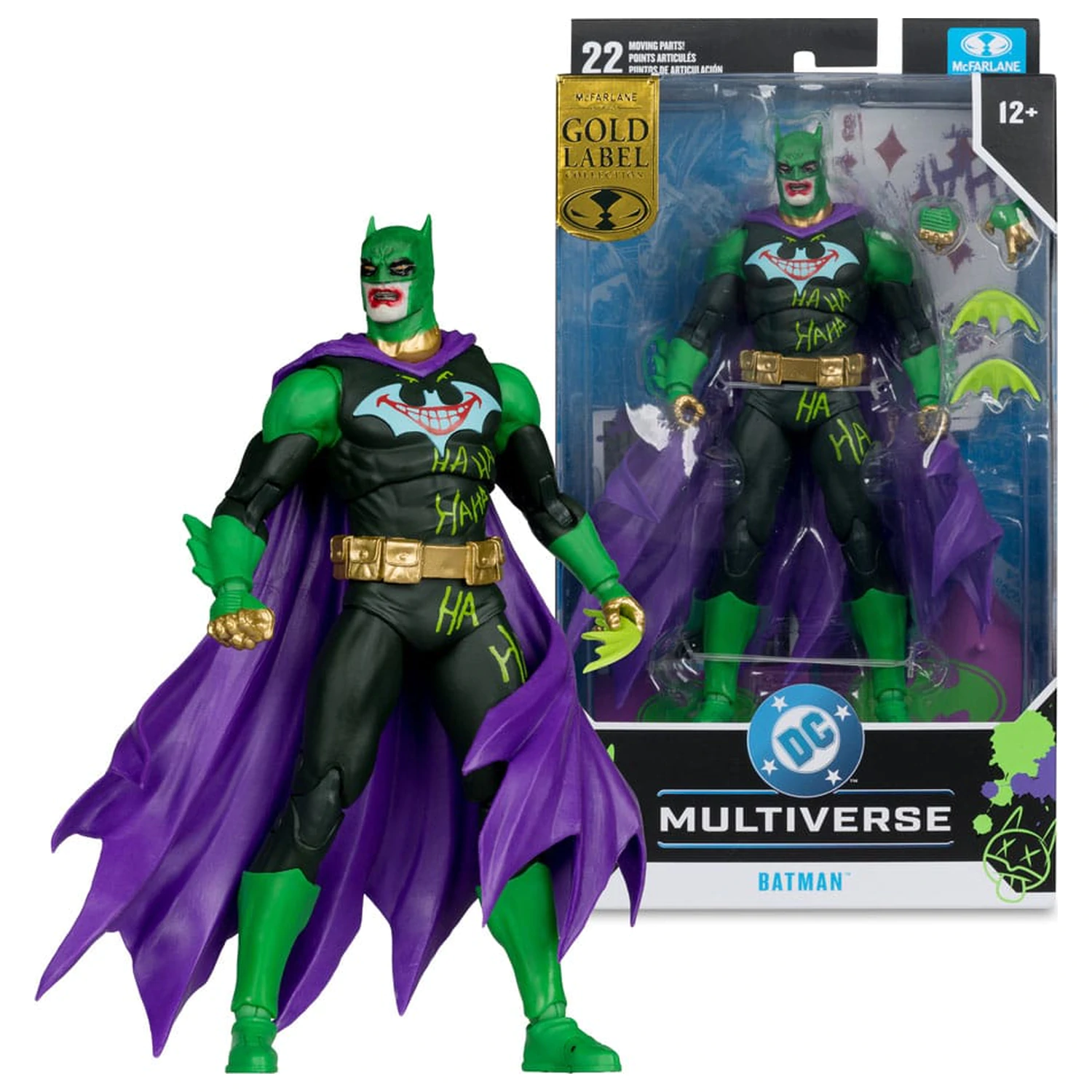 DC Multiverse Action-Figur Batman (Joker War) (Jokerized) (Gold Label) 18 cm Produktfoto