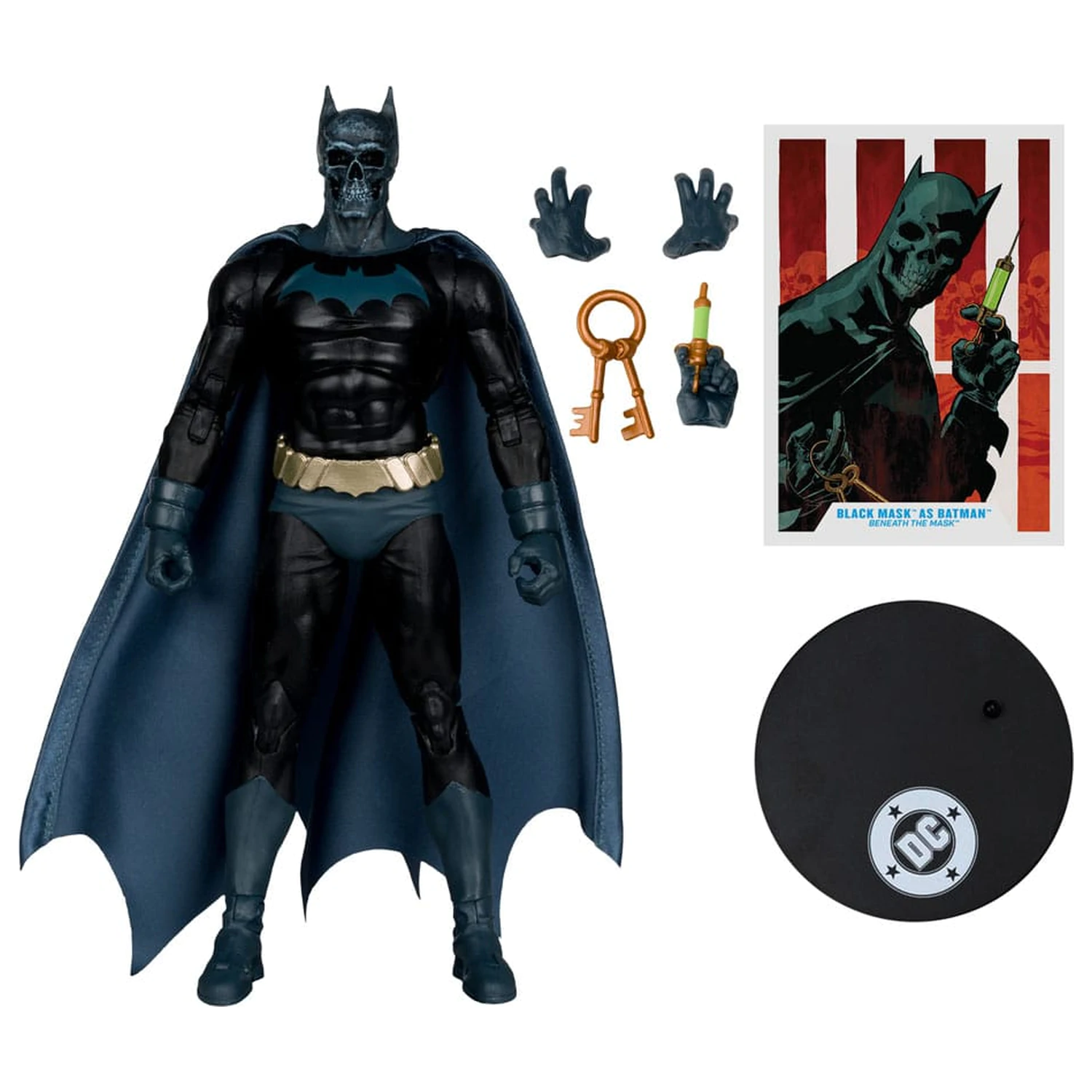 DC Multiverse Action Figur Black Mask as Batman (Beneath the Mask) 18 cm Produktfoto