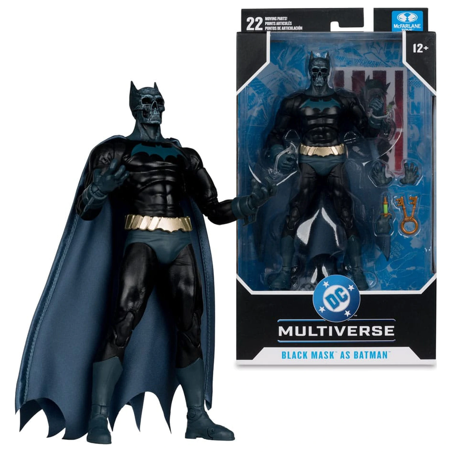 DC Multiverse Action Figur Black Mask as Batman (Beneath the Mask) 18 cm Produktfoto