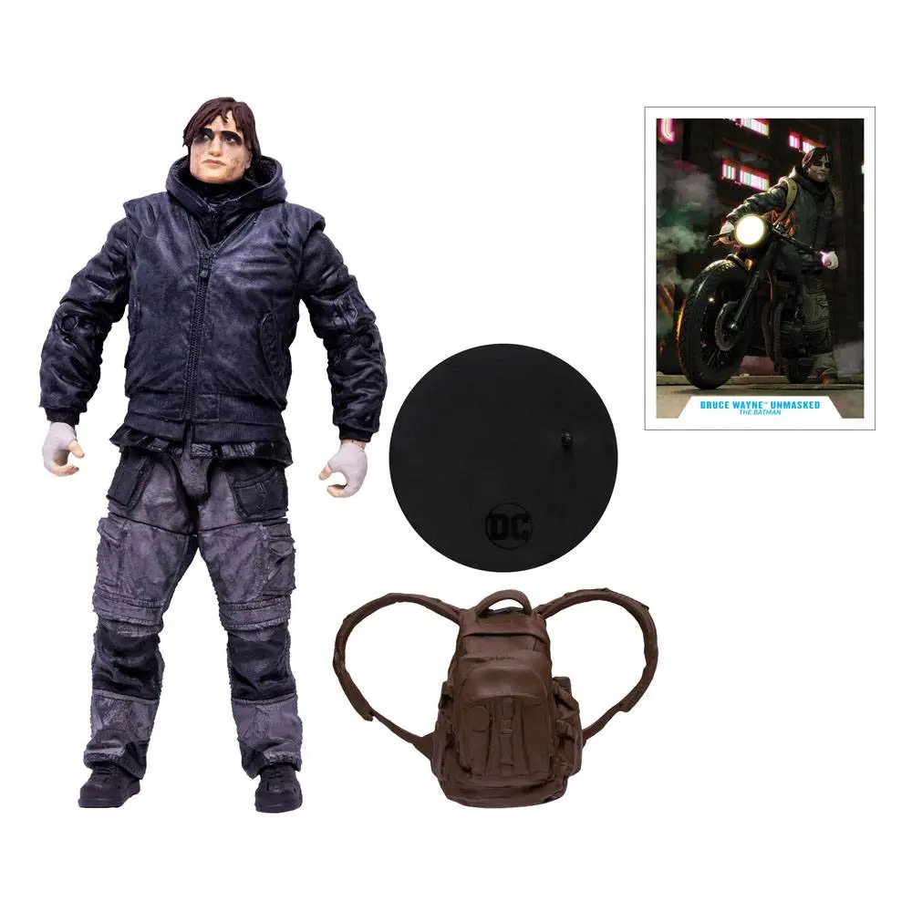 The Batman Movie Actionfigur Bruce Wayne Drifter Unmasked 18 cm Produktfoto