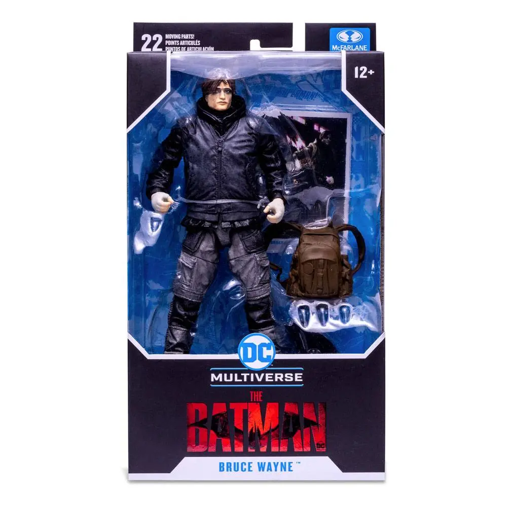 The Batman Movie Actionfigur Bruce Wayne Drifter Unmasked 18 cm Produktfoto