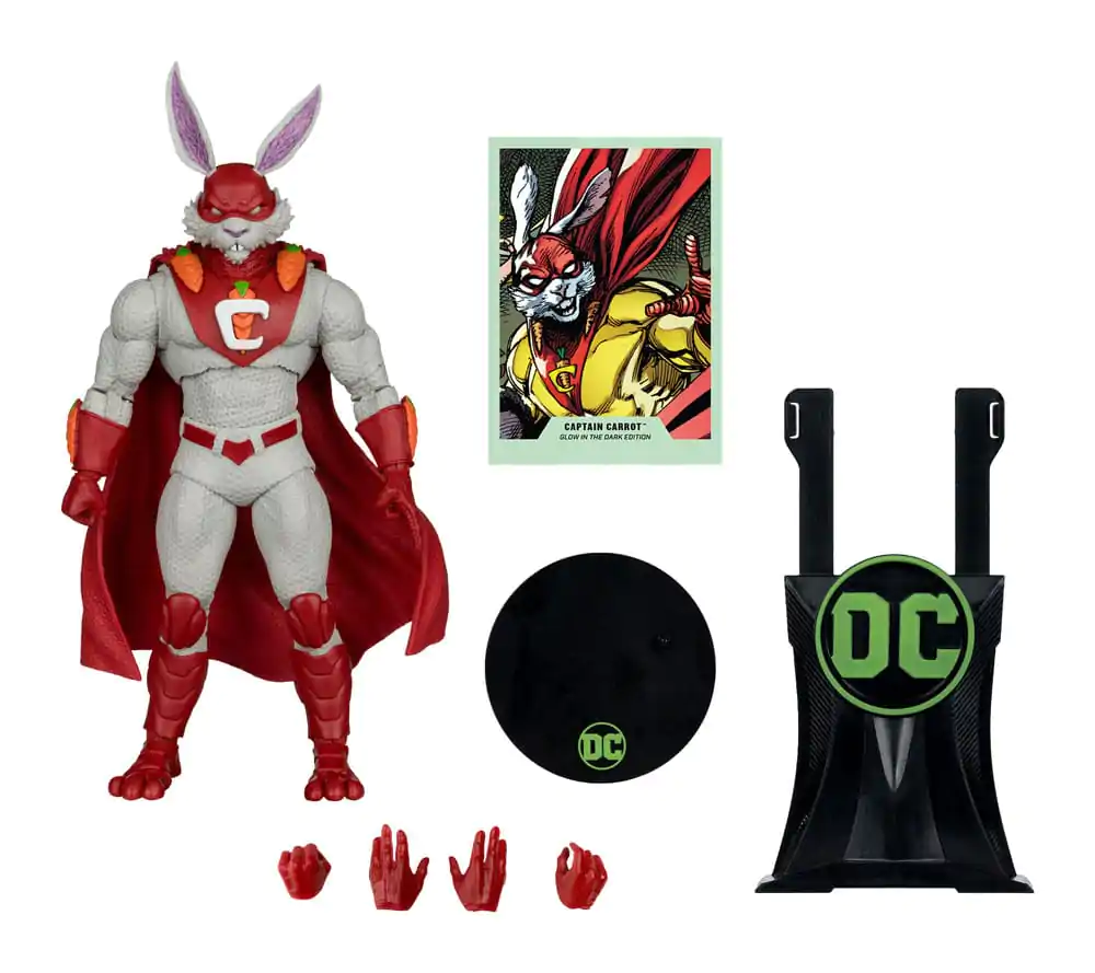 DC Multiverse Actionfigur Captain Carrot (Justice League Incarnate) Glow In The Dark Edition (Gold Label) 18 cm Produktfoto