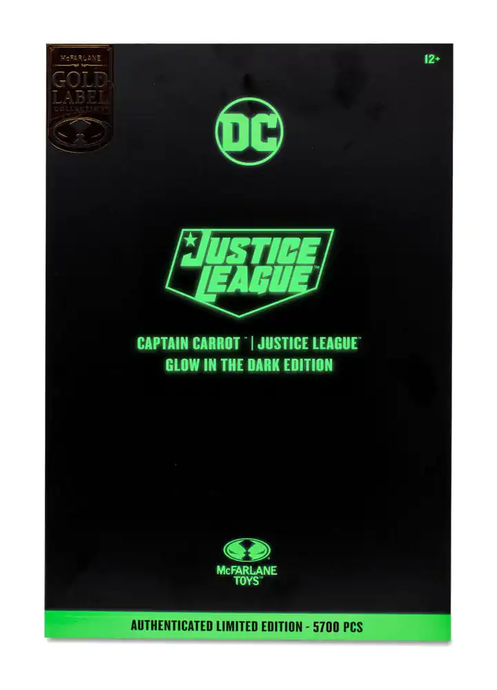 DC Multiverse Actionfigur Captain Carrot (Justice League Incarnate) Glow In The Dark Edition (Gold Label) 18 cm Produktfoto