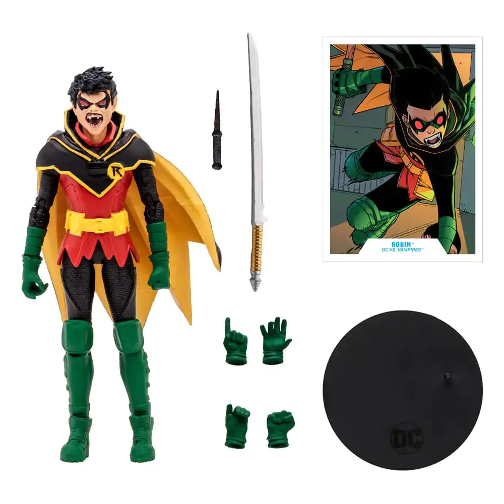 DC Multiverse Actionfigur Damian Wayne Robin (DC vs. Vampires) (Gold Label) 18 cm Produktfoto