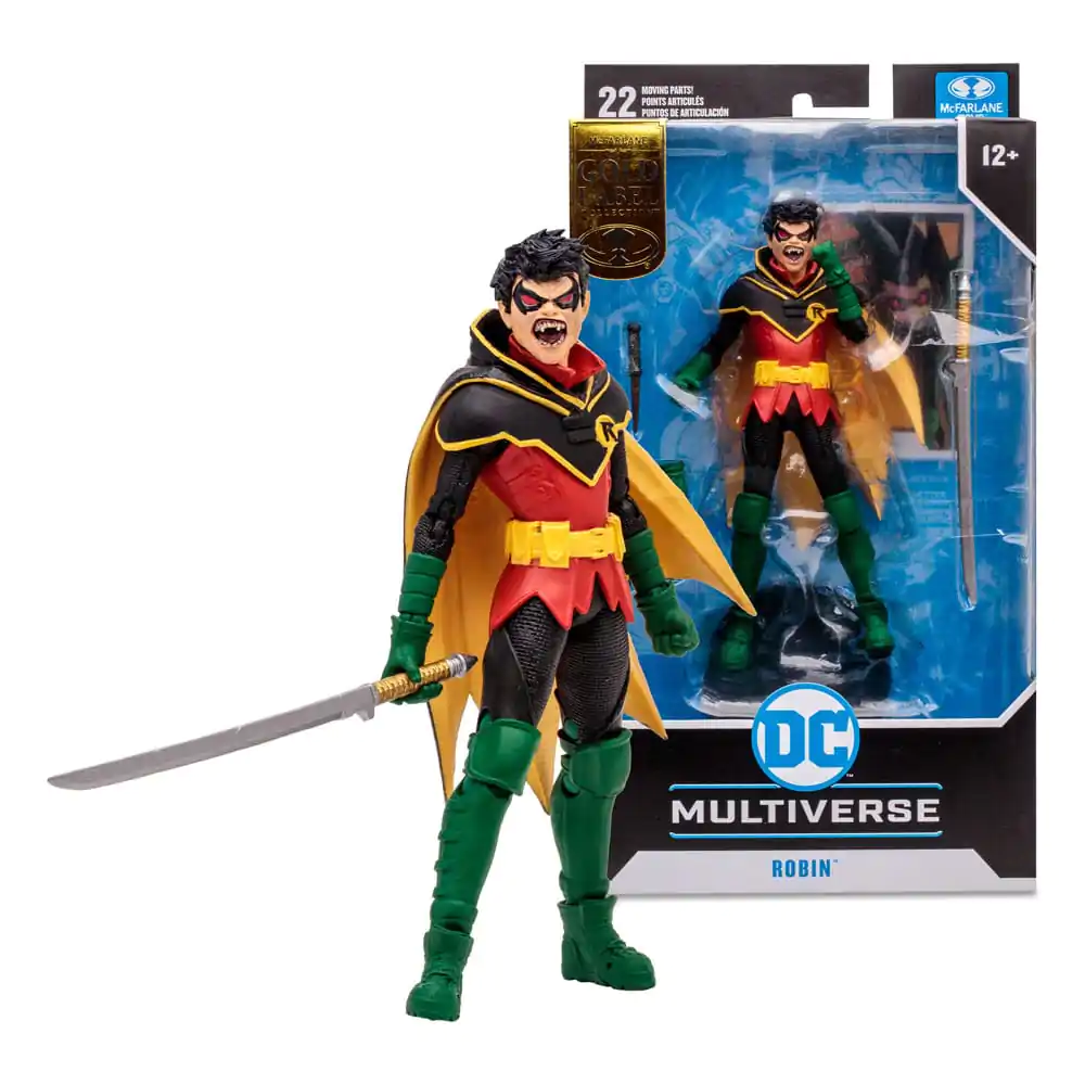 DC Multiverse Actionfigur Damian Wayne Robin (DC vs. Vampires) (Gold Label) 18 cm Produktfoto