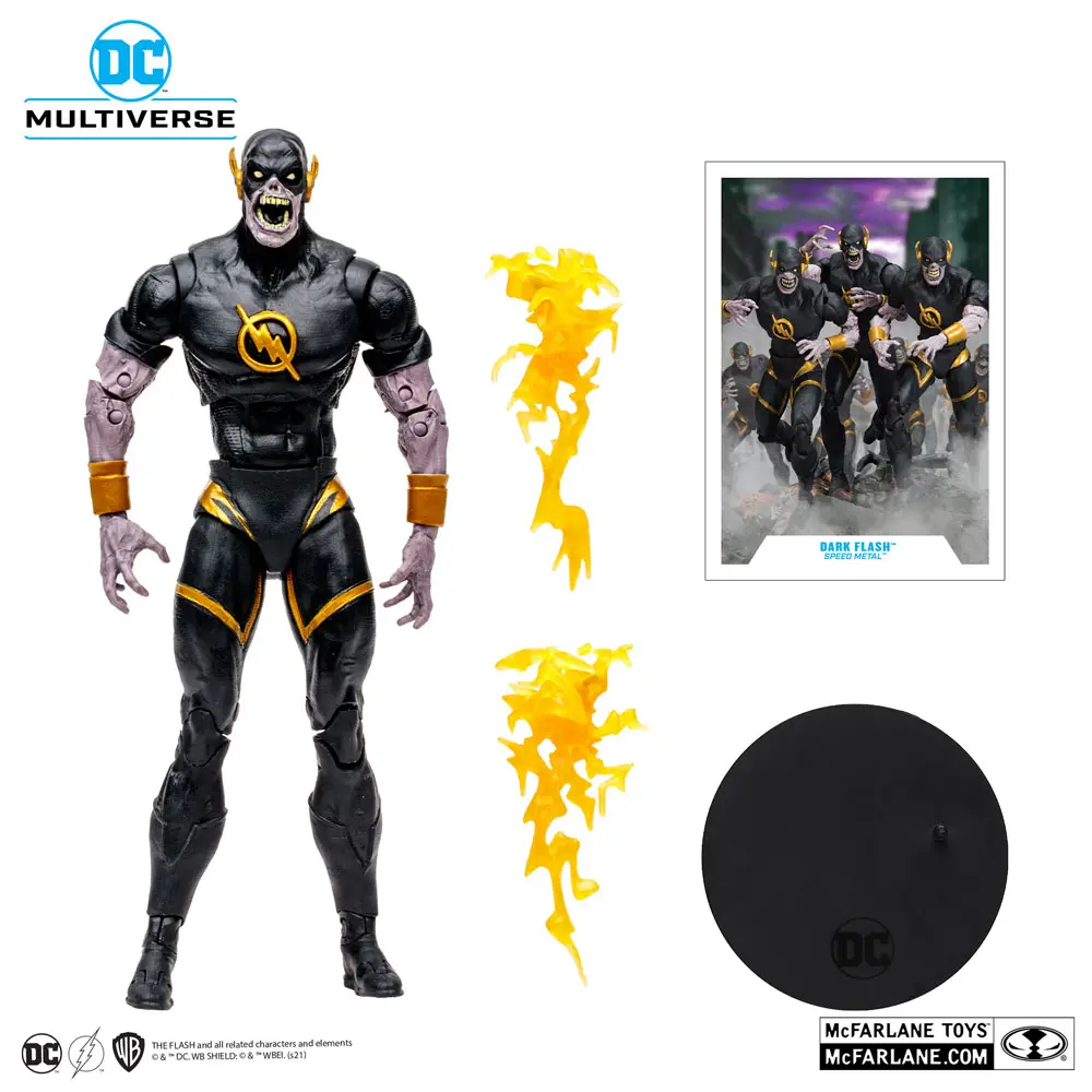 DC Multiverse Actionfigur Dark Flash Speed Metal (Gold Label) 18 cm Produktfoto