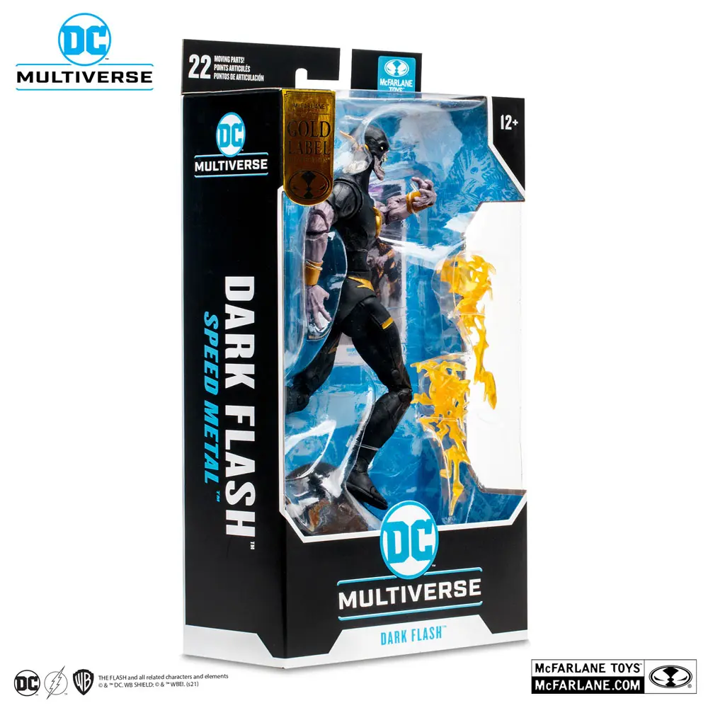 DC Multiverse Actionfigur Dark Flash Speed Metal (Gold Label) 18 cm Produktfoto