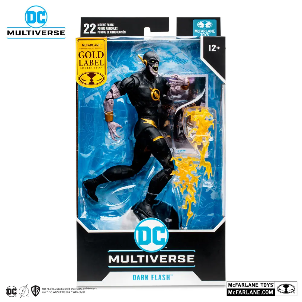 DC Multiverse Actionfigur Dark Flash Speed Metal (Gold Label) 18 cm Produktfoto