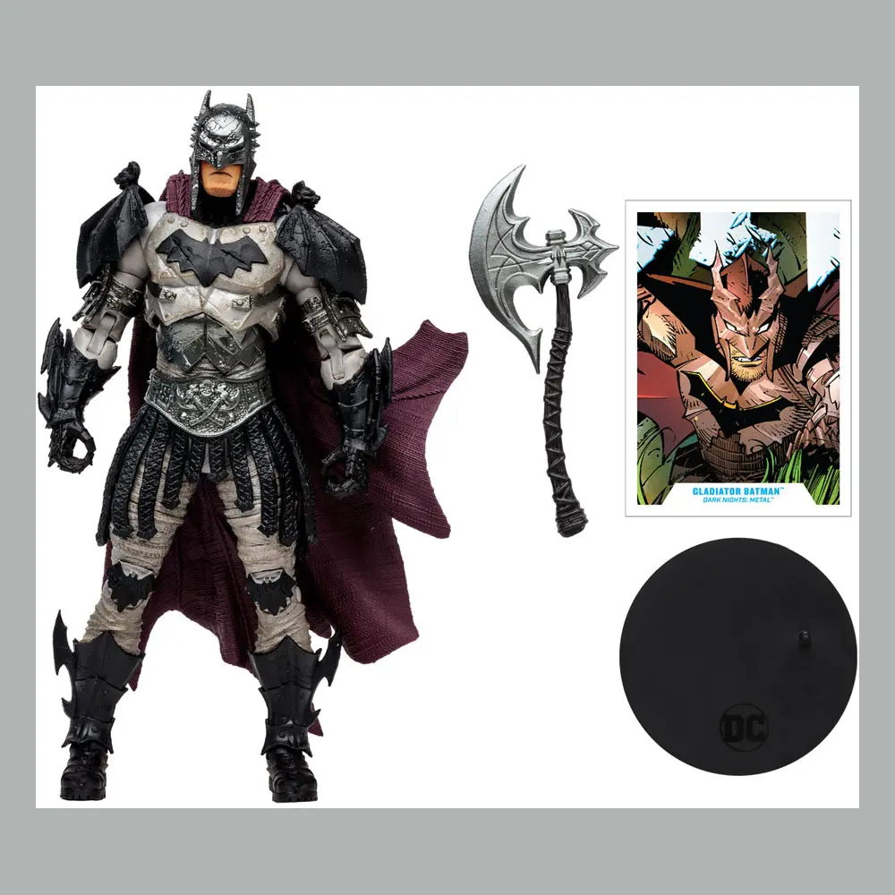 DC Multiverse Actionfigur Gladiator Batman (Dark Metal) 18 cm Produktfoto