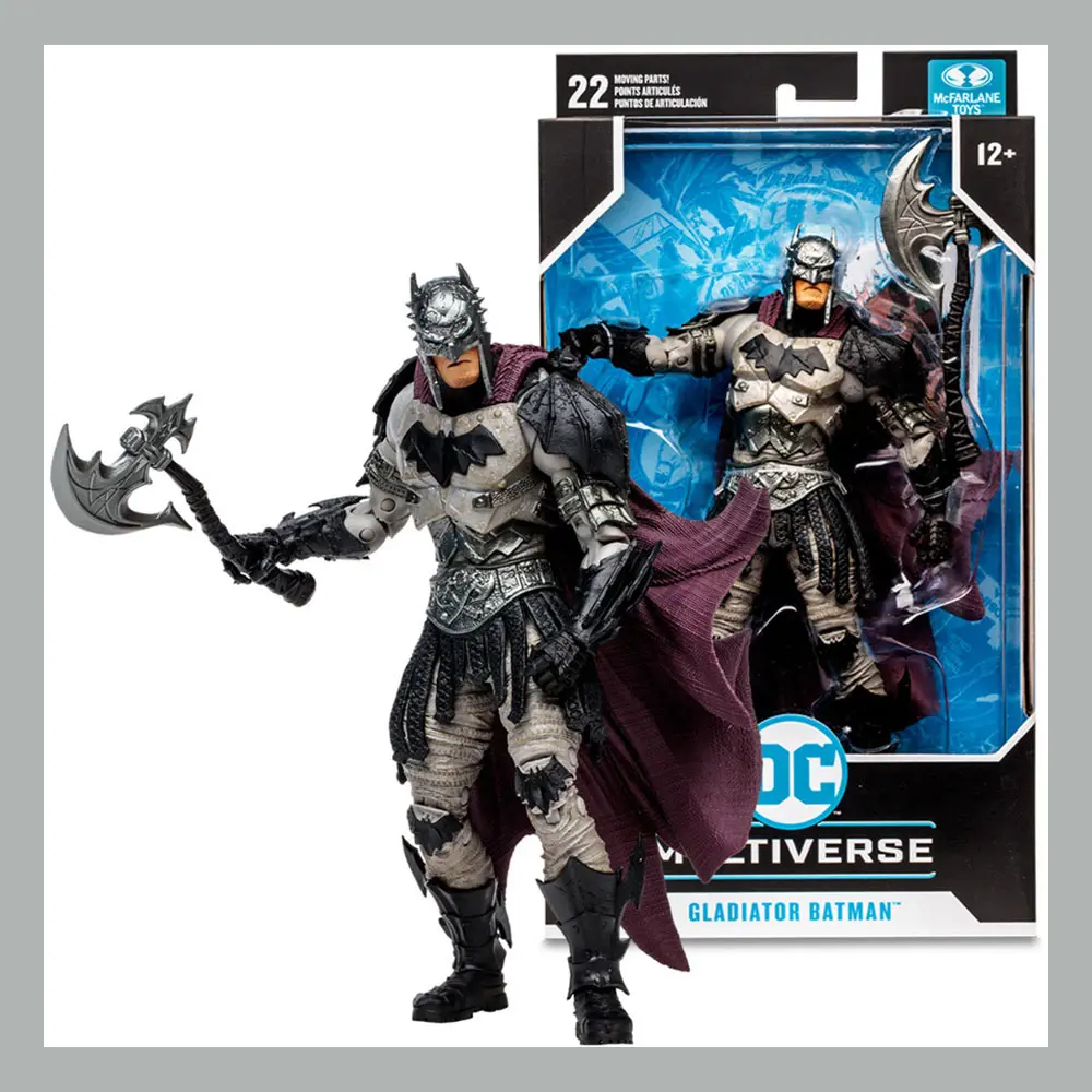 DC Multiverse Actionfigur Gladiator Batman (Dark Metal) 18 cm Produktfoto