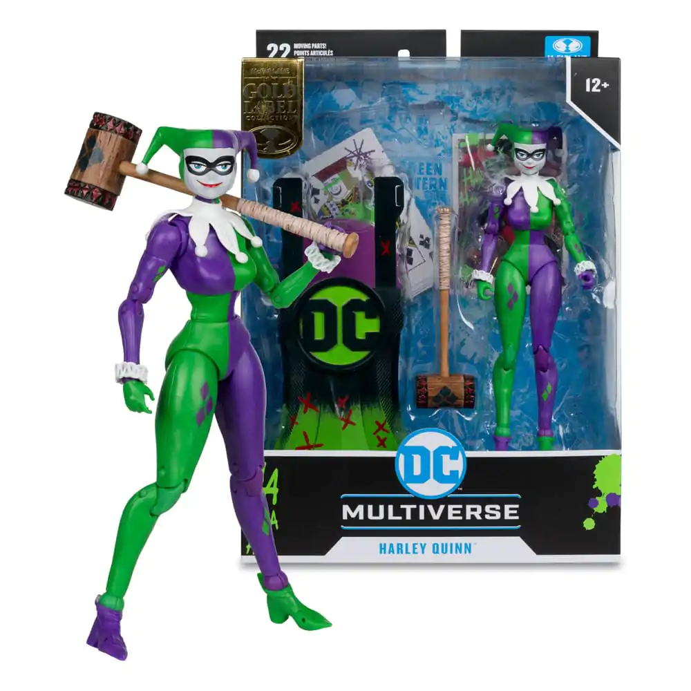 DC Multiverse Actionfigur Harley Quinn (DC Classic) Jokerized (Gold Label) 18 cm termékfotó