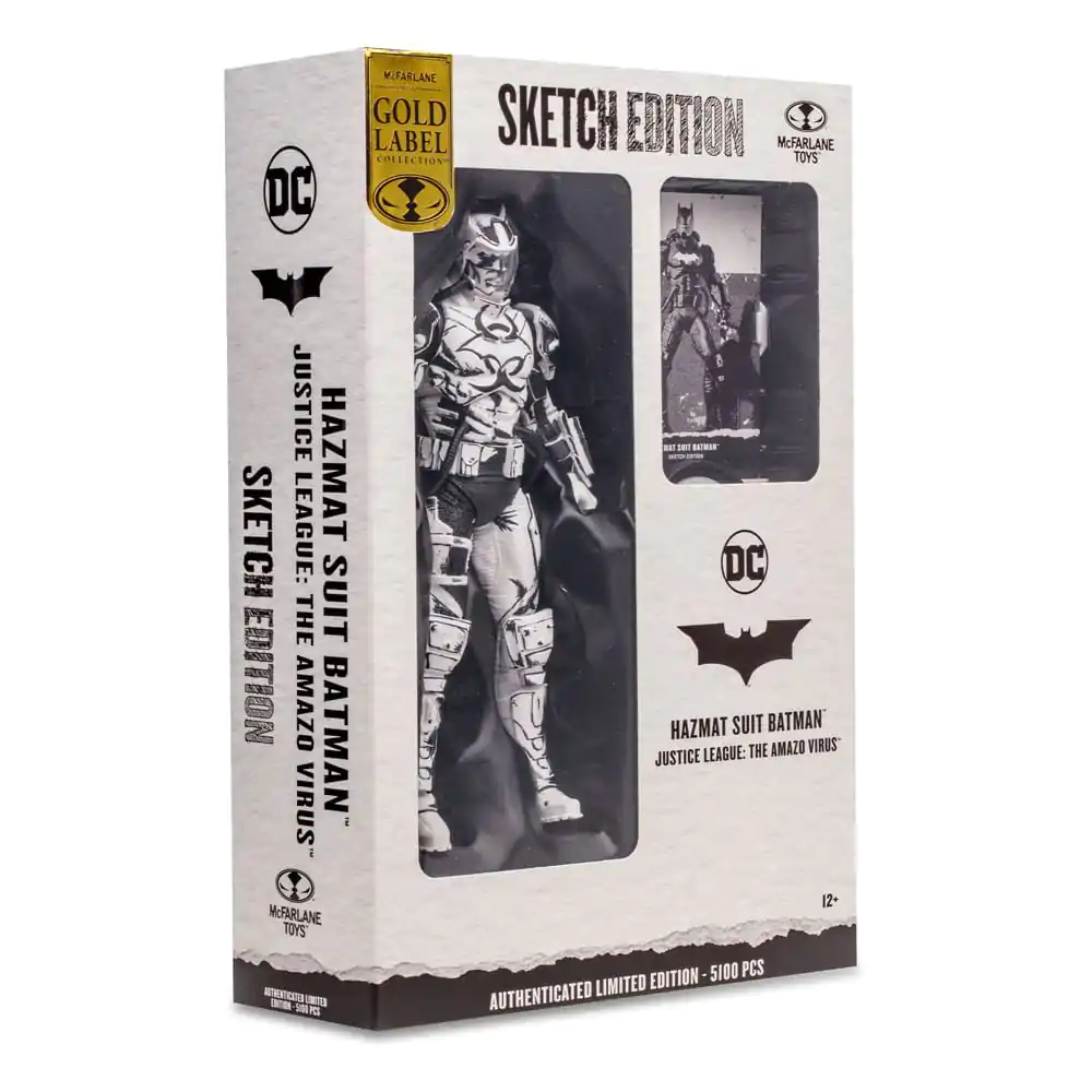 DC Multiverse Actionfigur Hazmat Suit Batman (Line Art) (Gold Label) 18 cm Produktfoto