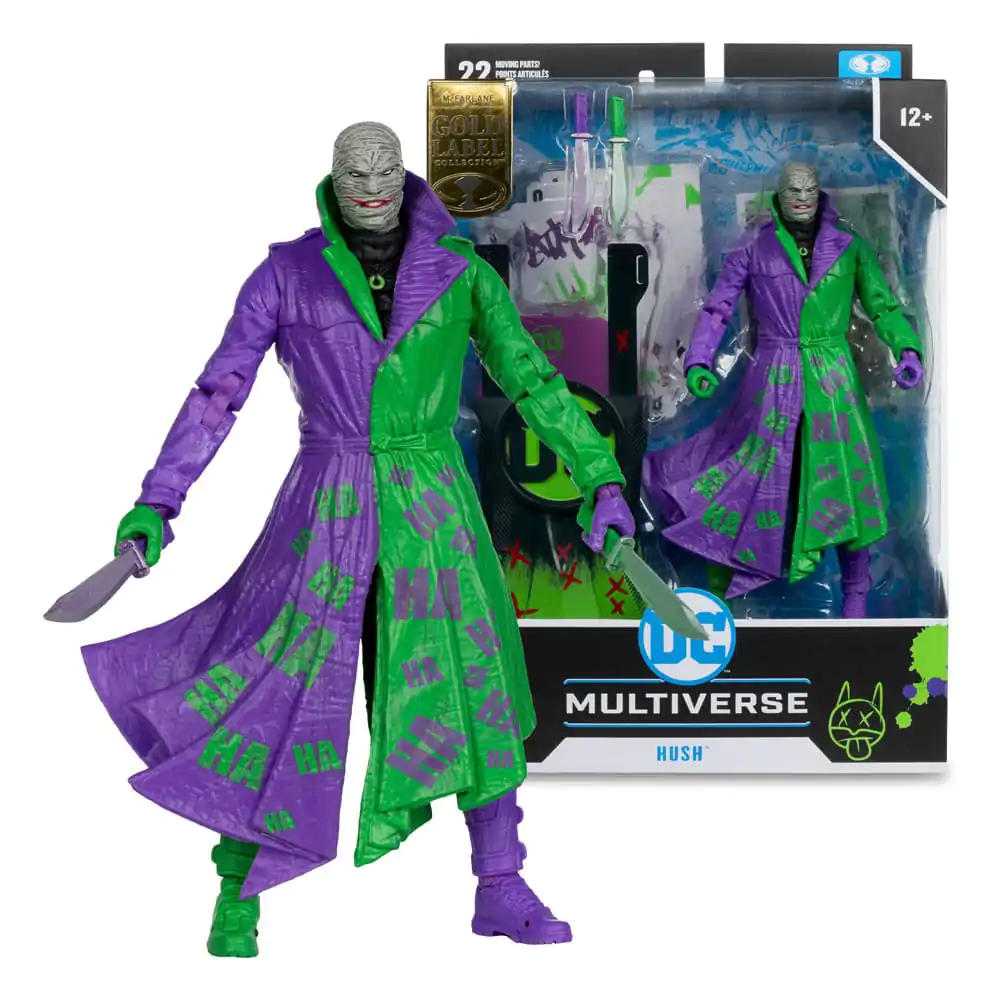 DC Multiverse Actionfigur Hush (Batman: Hush) Jokerized (Gold Label) 18 cm termékfotó