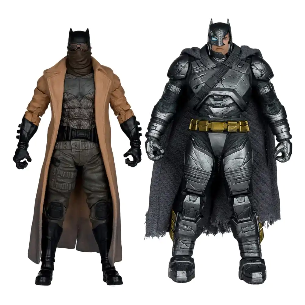 DC Multiverse McFarlane Collector Edition Actionfiguren 2er-Pack #02 Batman (Knightmare) &amp; Batman (Armor Suit) (BvS: DoJ) (Gold Label) 18 cm Produktfoto