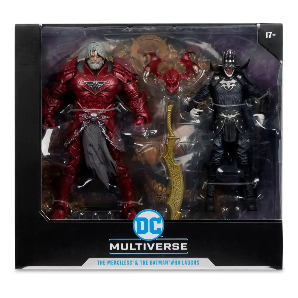 DC Multiverse McFarlane Sammler-Edition Actionfigur 2er-Pack #04 Batman who laughs (Knight Armor) & Merciless (Dark Multiverse) 18 cm Produktfoto