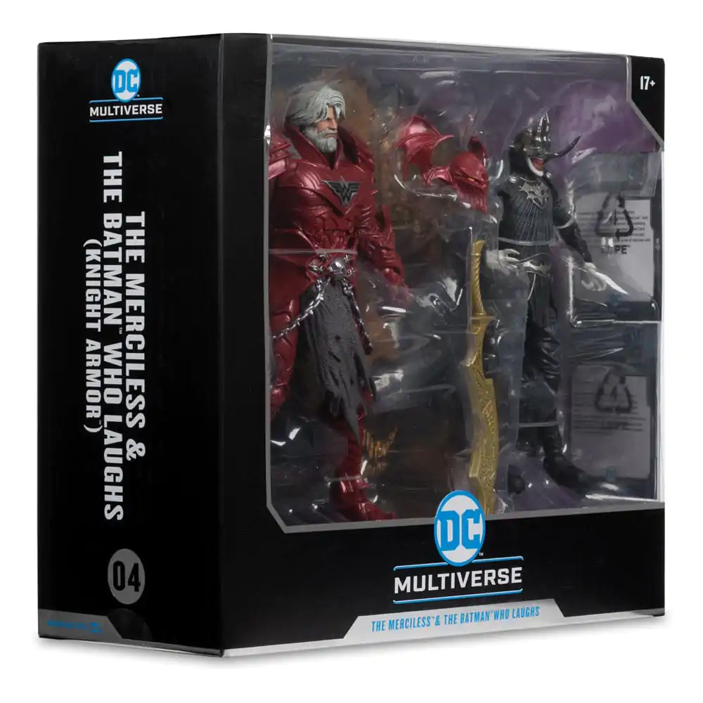 DC Multiverse McFarlane Sammler-Edition Actionfigur 2er-Pack #04 Batman who laughs (Knight Armor) & Merciless (Dark Multiverse) 18 cm Produktfoto