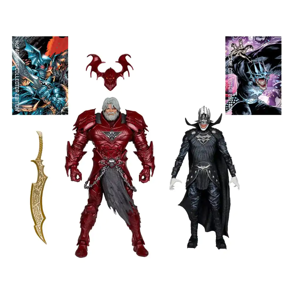 DC Multiverse McFarlane Sammler-Edition Actionfigur 2er-Pack #04 Batman who laughs (Knight Armor) & Merciless (Dark Multiverse) 18 cm Produktfoto