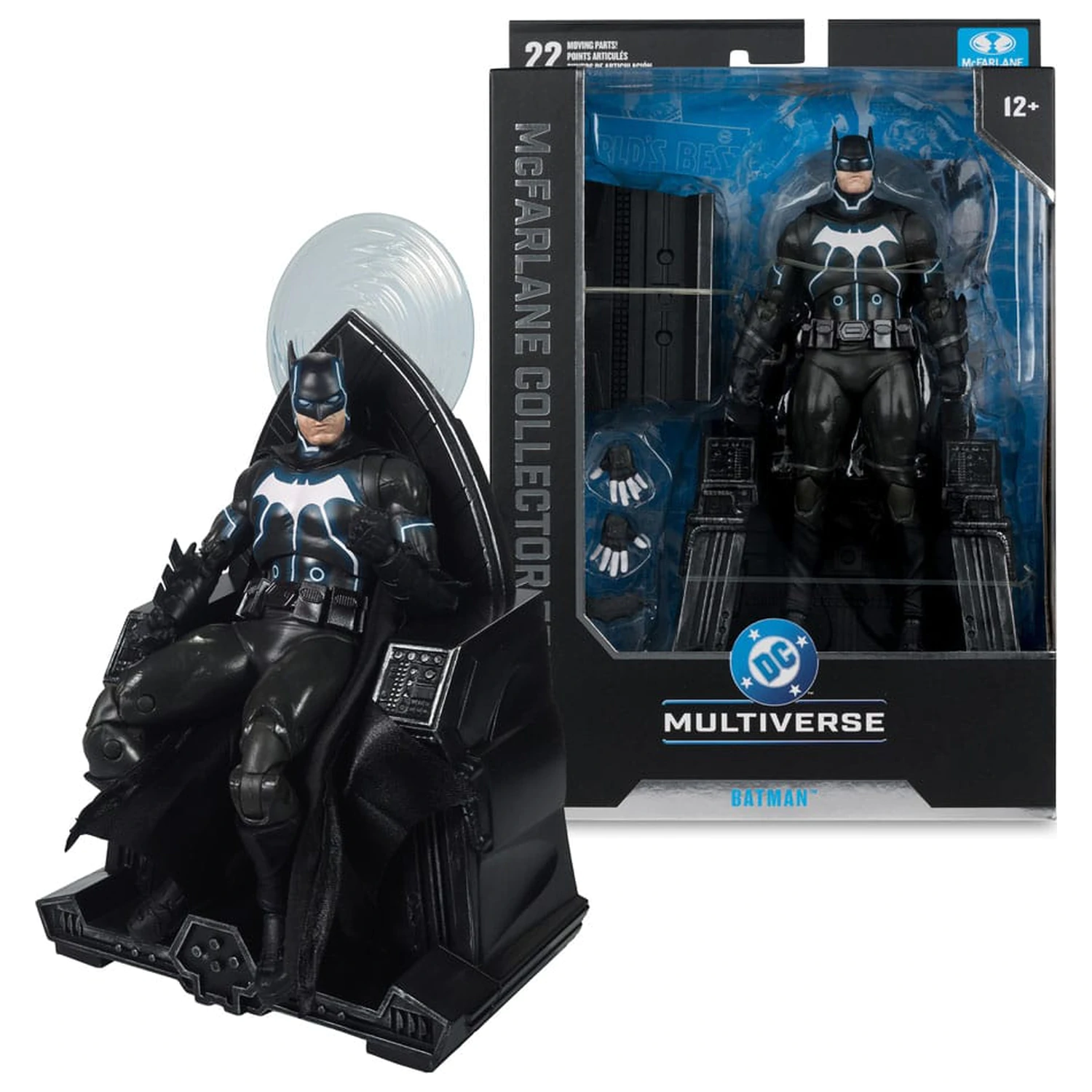 DC Multiverse McFarlane Collector Edition Action-Figur #47 Batman & Mobius Chair (Darkseid War) 18 cm Produktfoto