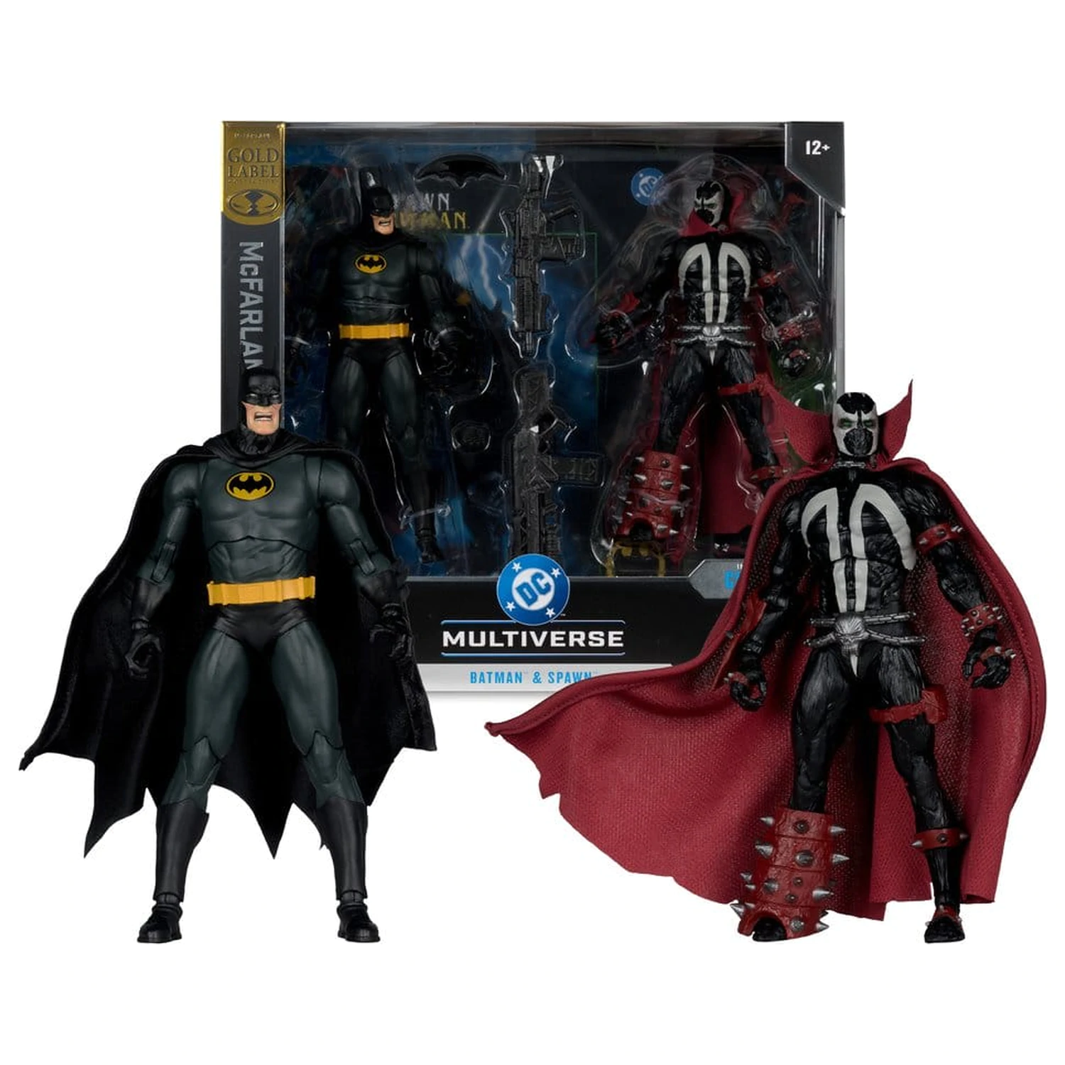 DC Multiverse McFarlane Collector Edition Actionfigur 2er-Pack Batman & Spawn (Gold Label) 18 cm Produktfoto