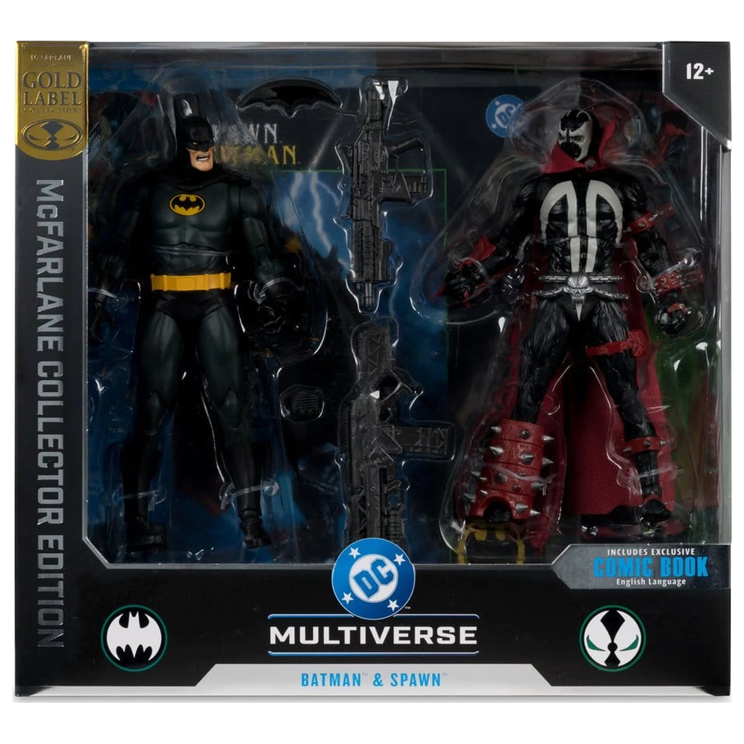 DC Multiverse McFarlane Collector Edition Actionfigur 2er-Pack Batman & Spawn (Gold Label) 18 cm Produktfoto