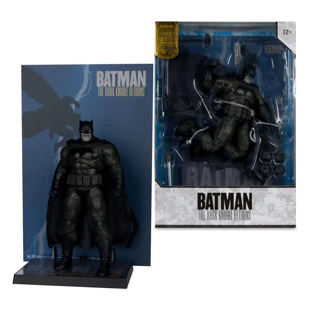 DC Multiverse McFarlane Cover Recreations Actionfigur Batman (Batman: The Dark Knight Returns #1) (Gold Label) 18 cm Produktfoto