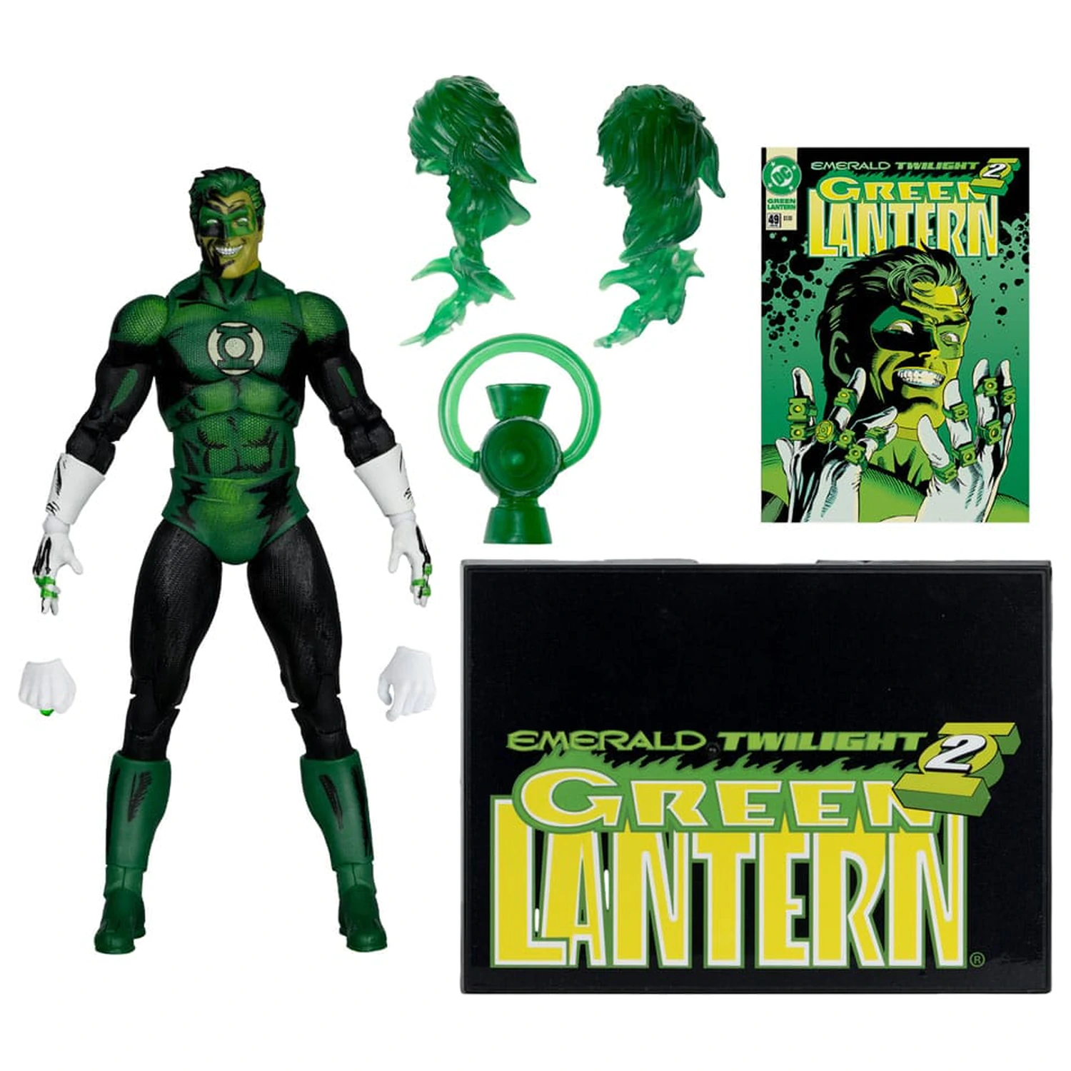 DC Multiverse McFarlane Cover Recreations Action-Figur Green Lantern (Emerald Twilight) (Gold Label) 18 cm Produktfoto