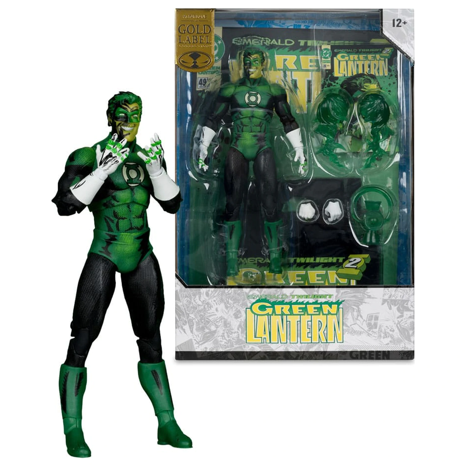 DC Multiverse McFarlane Cover Recreations Action-Figur Green Lantern (Emerald Twilight) (Gold Label) 18 cm Produktfoto