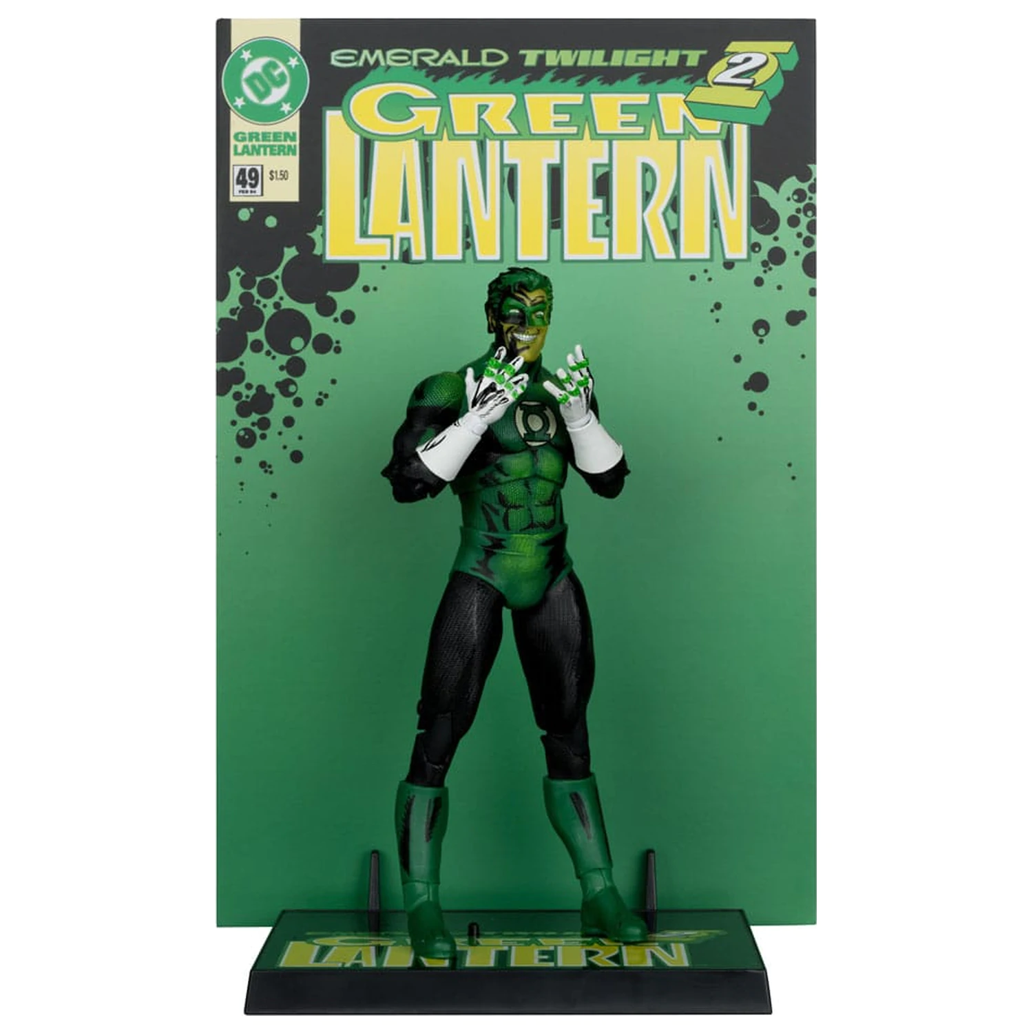 DC Multiverse McFarlane Cover Recreations Action-Figur Green Lantern (Emerald Twilight) (Gold Label) 18 cm Produktfoto