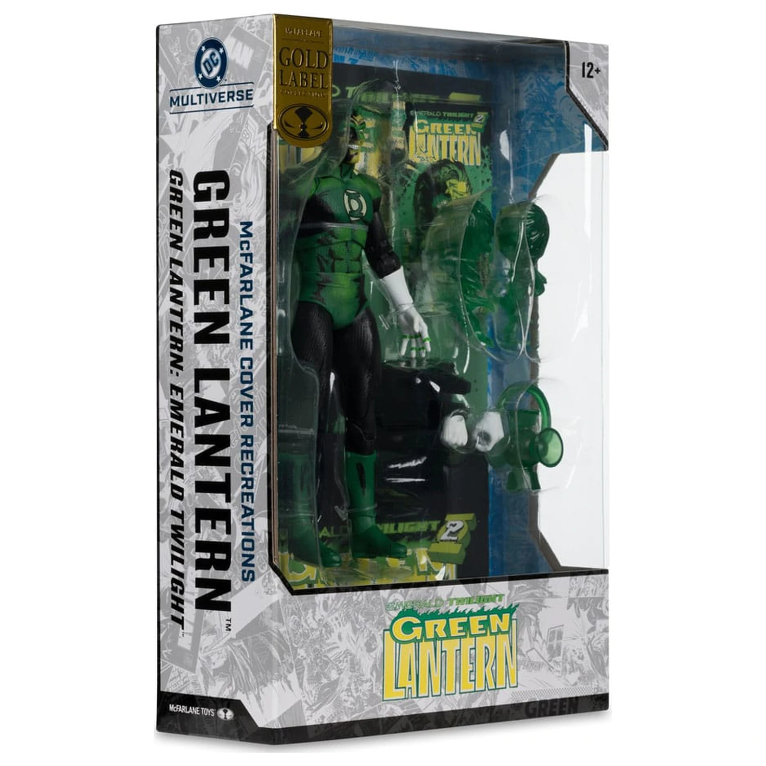 DC Multiverse McFarlane Cover Recreations Action-Figur Green Lantern (Emerald Twilight) (Gold Label) 18 cm Produktfoto