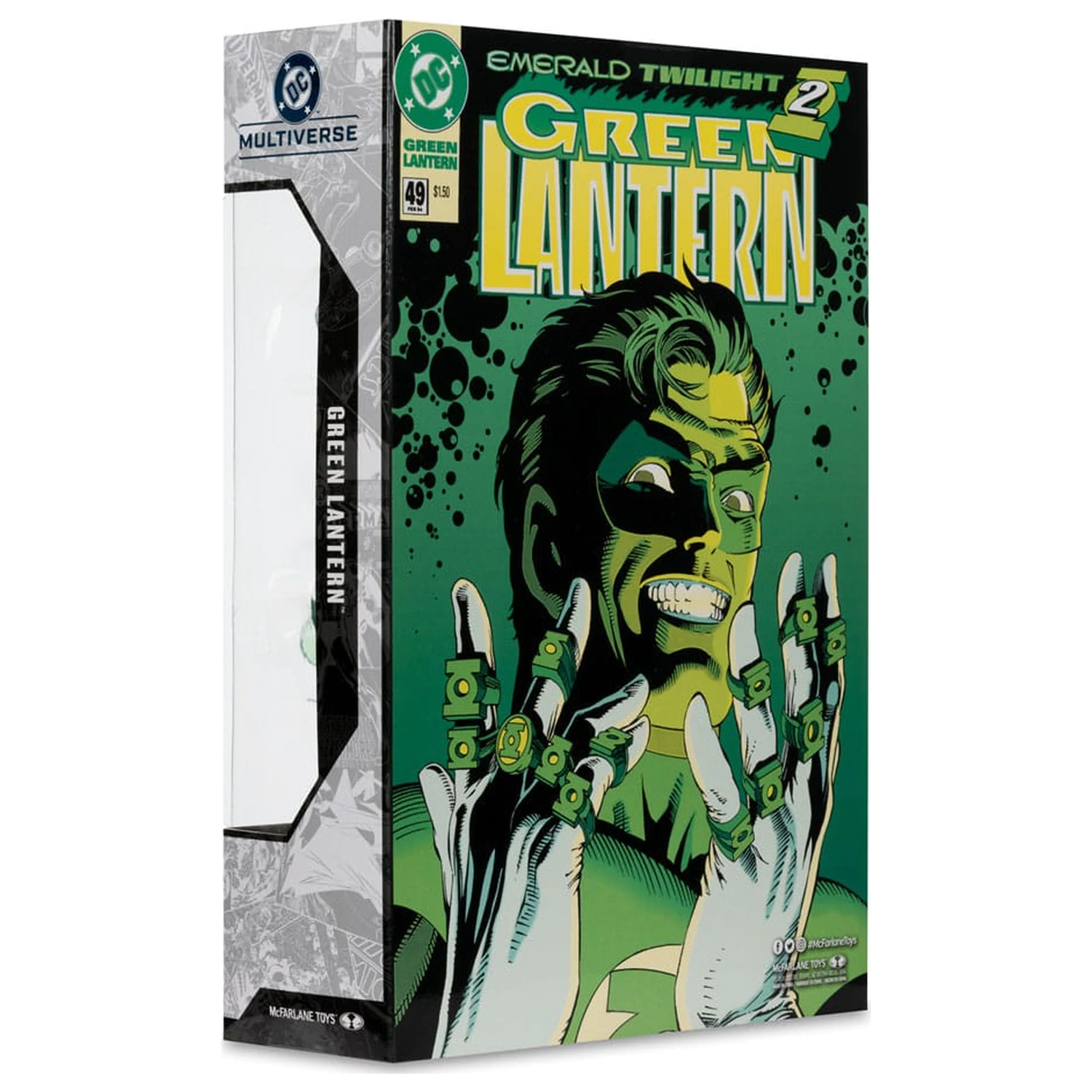 DC Multiverse McFarlane Cover Recreations Action-Figur Green Lantern (Emerald Twilight) (Gold Label) 18 cm Produktfoto