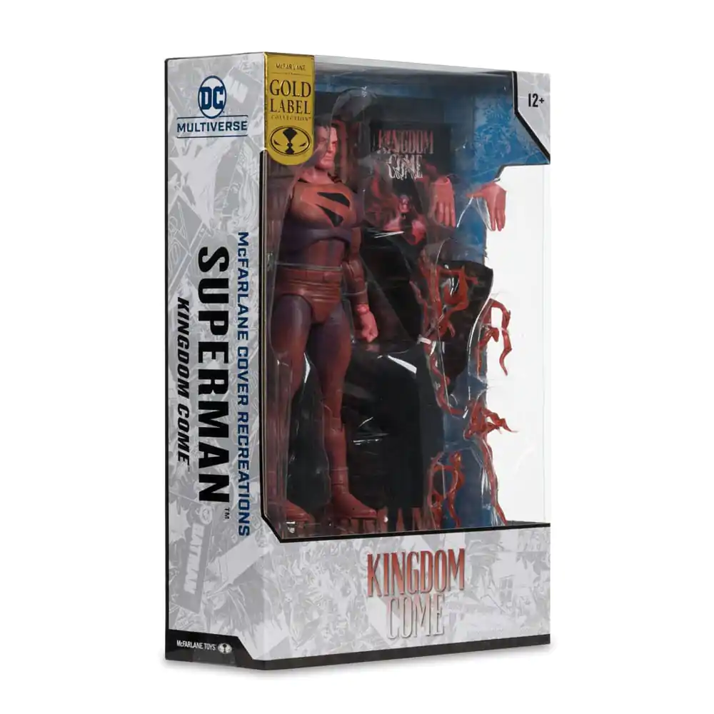 DC Multiverse McFarlane Cover Recreations Action Figur Superman (Kingdom Come) (Gold Label) 18 cm Produktfoto