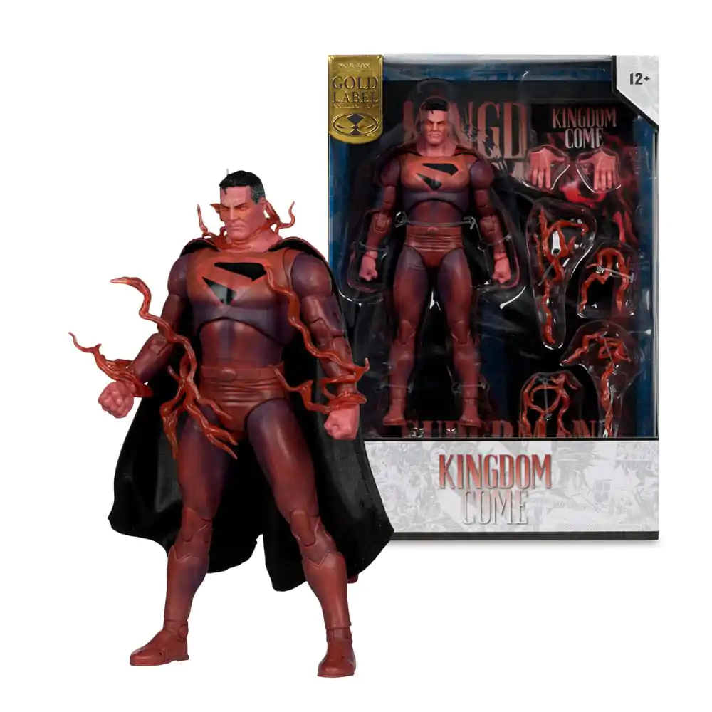 DC Multiverse McFarlane Cover Recreations Action Figur Superman (Kingdom Come) (Gold Label) 18 cm Produktfoto