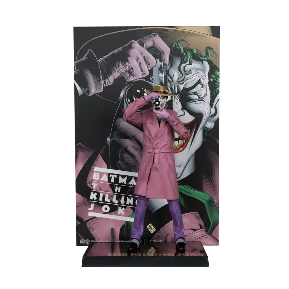 DC Multiverse McFarlane Cover Recreations Actionfigur The Joker (Batman: The Killing Joke) (Gold Label) 18 cm Produktfoto