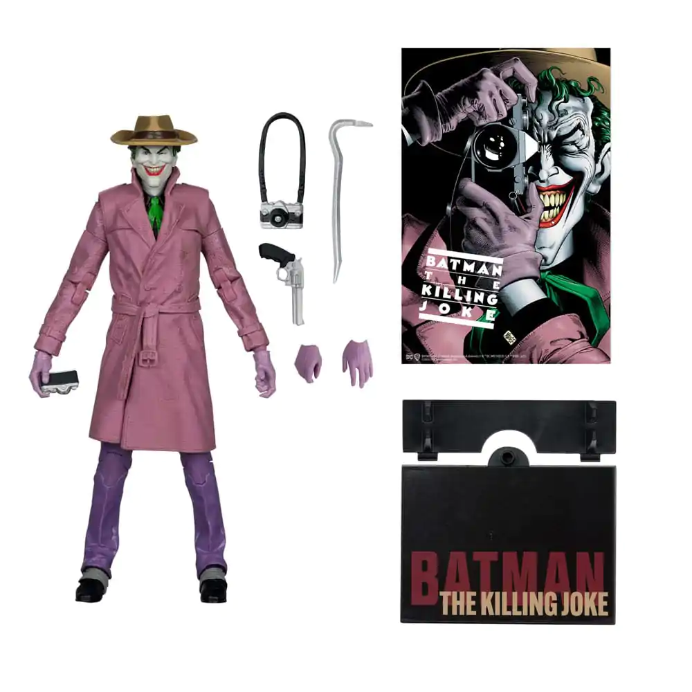 DC Multiverse McFarlane Cover Recreations Actionfigur The Joker (Batman: The Killing Joke) (Gold Label) 18 cm Produktfoto