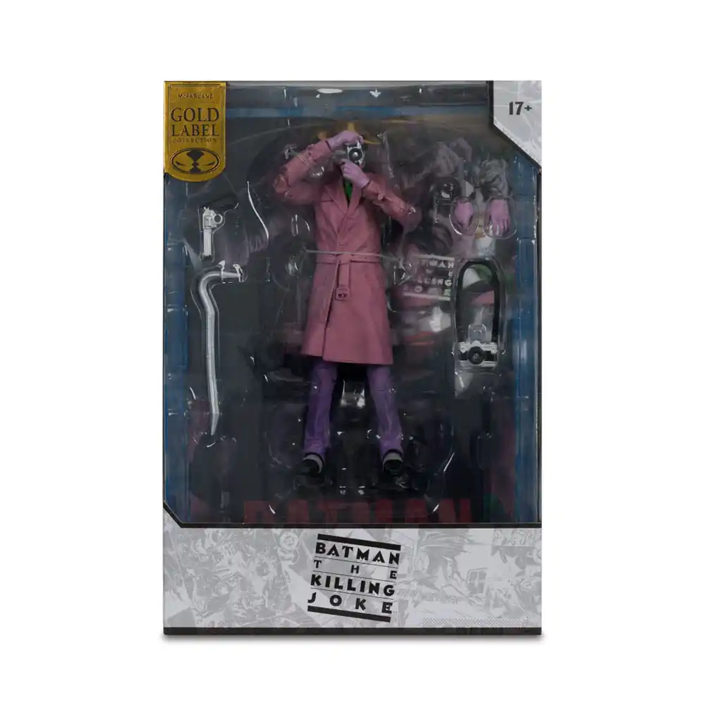 DC Multiverse McFarlane Cover Recreations Actionfigur The Joker (Batman: The Killing Joke) (Gold Label) 18 cm Produktfoto