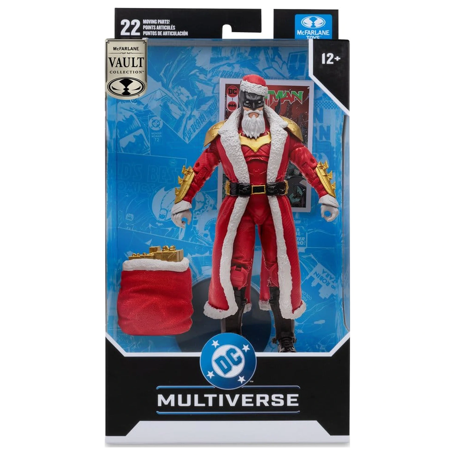 DC Multiverse McFarlane Vault Collection Actionfigur Batman (Red Santa Suit) 18 cm Produktfoto