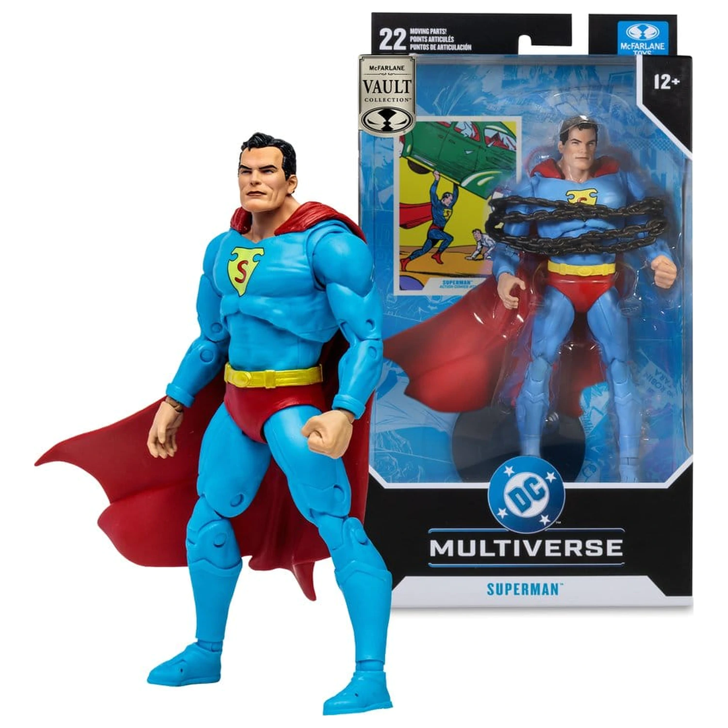 DC Multiverse McFarlane Vault Collection Actionfigur Superman (Action Comics) 18 cm Produktfoto