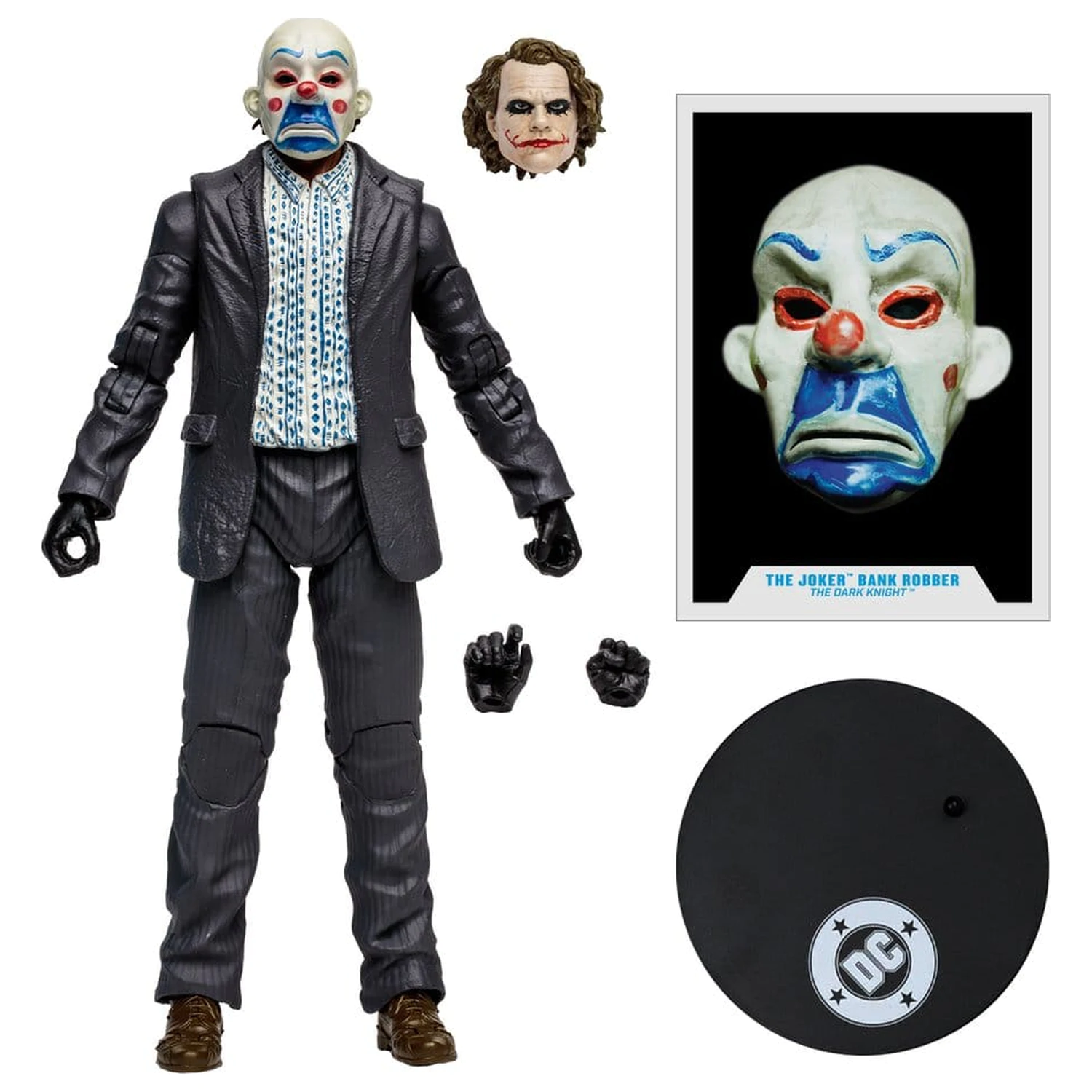 DC Multiverse McFarlane Vault Collection Actionfigur The Joker (Bank Robber) (The Dark Knight) 18 cm Produktfoto