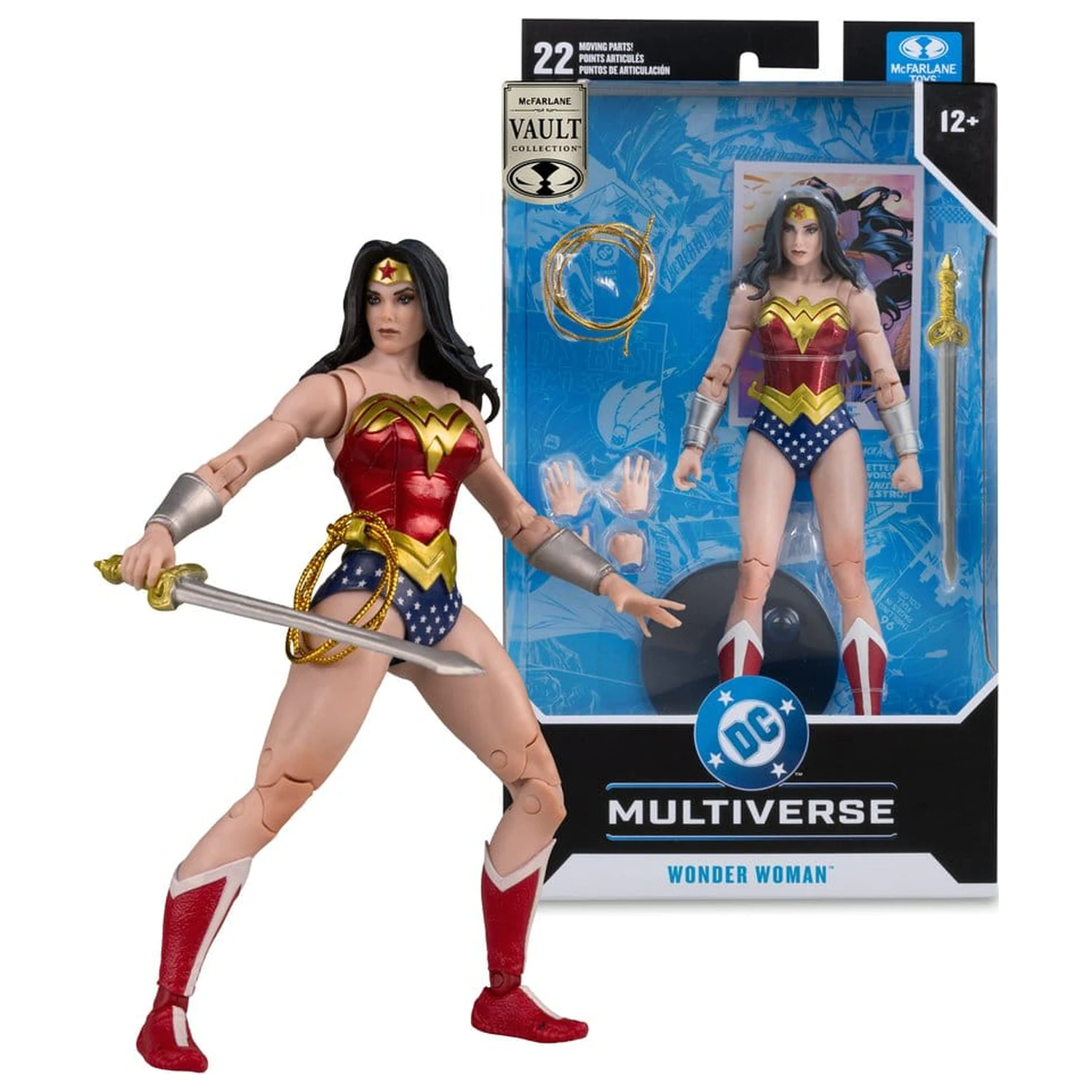 DC Multiverse McFarlane Vault Collection Actionfigur Wonder Woman (Classic) 18 cm Produktfoto