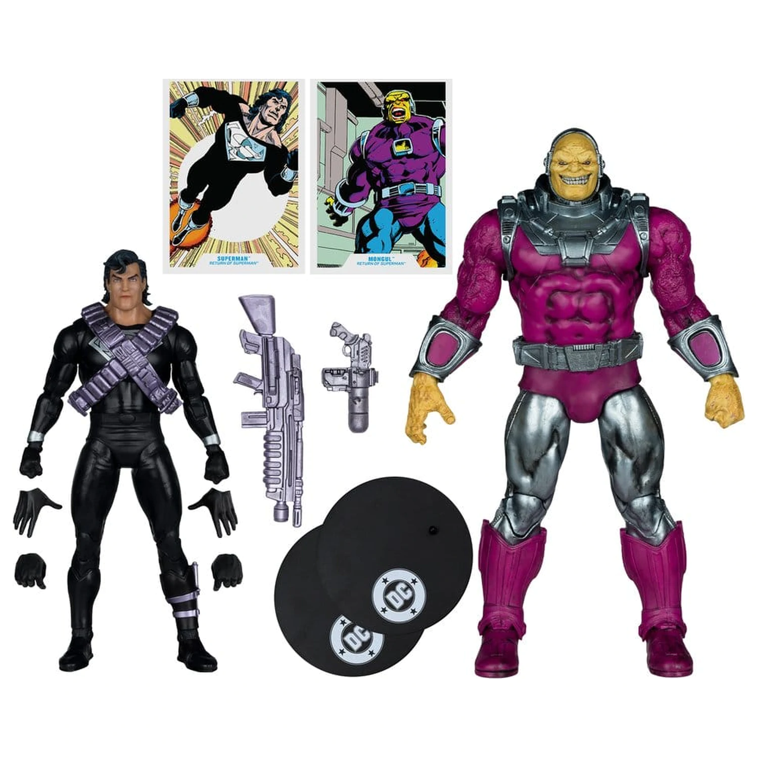 DC Multiverse Megafig Actionfigur 2er-Pack Mongul vs Superman (Return of Superman) Produktfoto