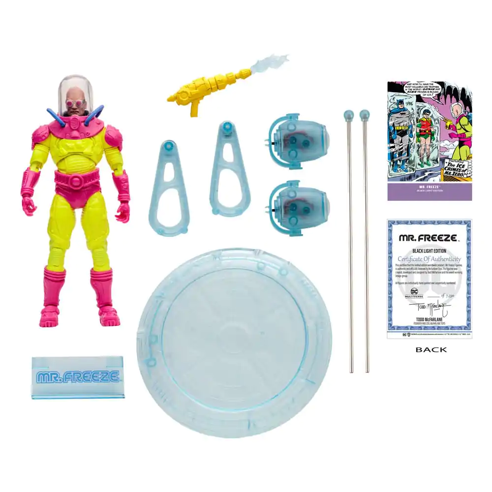 DC Multiverse Actionfigur Mr. Freeze (Black Light) (Gold Label) 18 cm Produktfoto