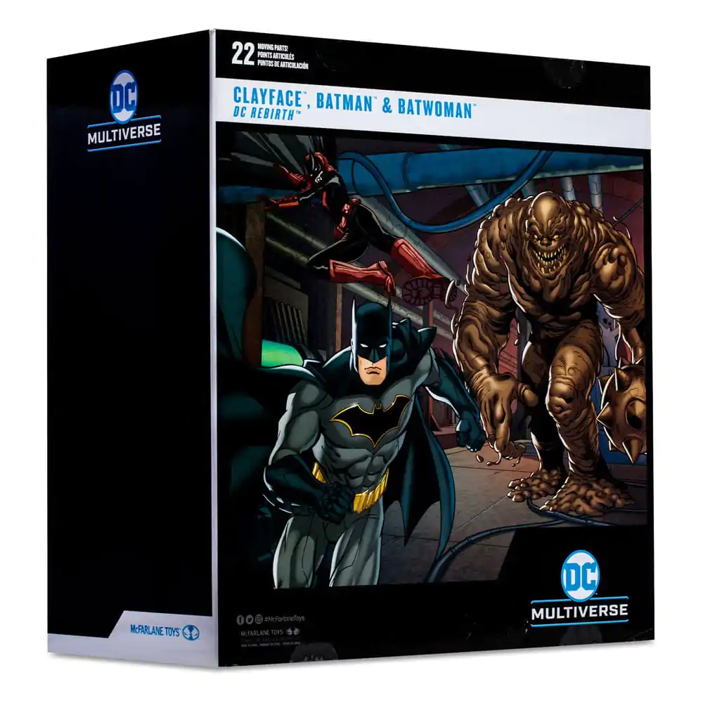 DC Multiverse Actionfiguren Multipack Clayface, Batman &amp; Batwoman (DC Rebirth) (Gold Label) 18 cm Produktfoto