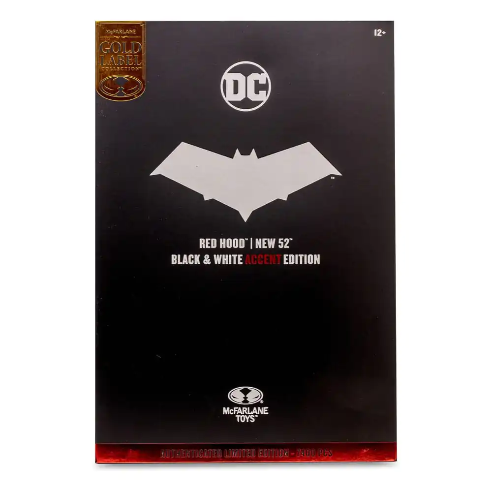 DC Multiverse Actionfigur Red Hood (The New 52) Black &amp; White Accent Edition (Gold Label) 18 cm Produktfoto